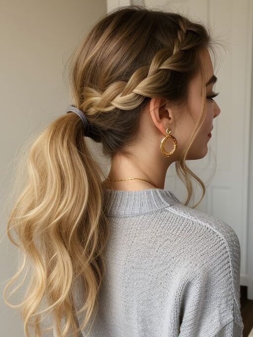 French Braid Ponytail